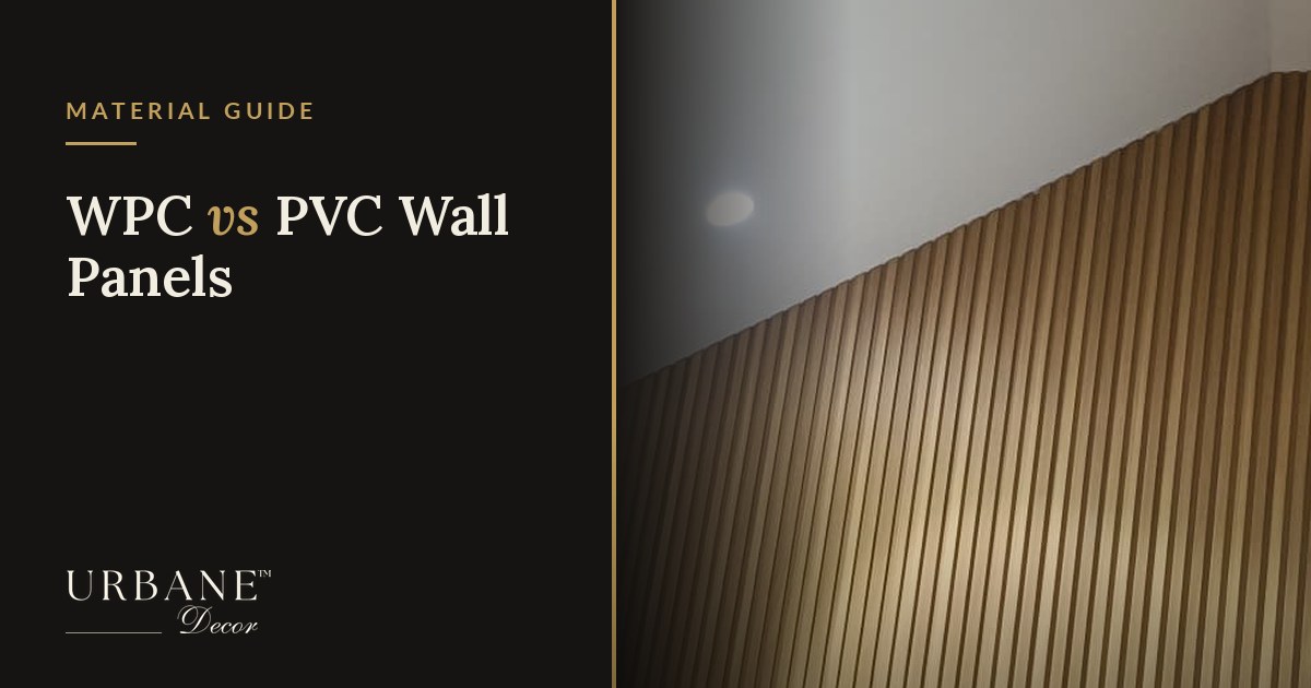 Waterproof PVC and WPC wall panels for bathrooms by Urbane Decor