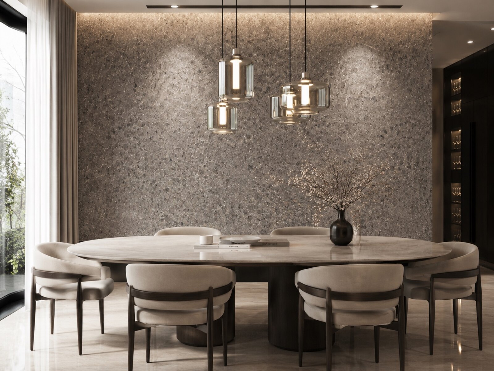 Vayuluxe nature-inspired wood wall panel