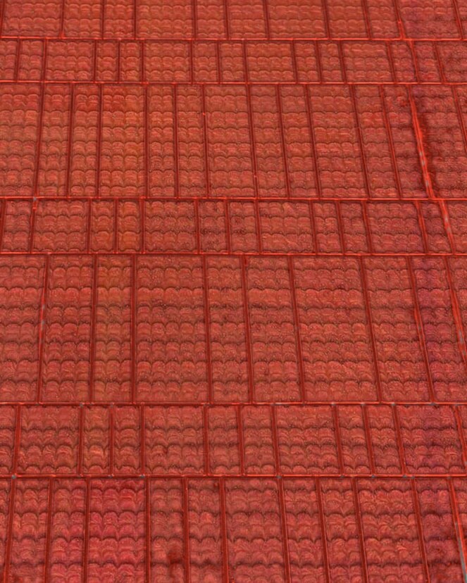Oxblood red epoxy resin panel