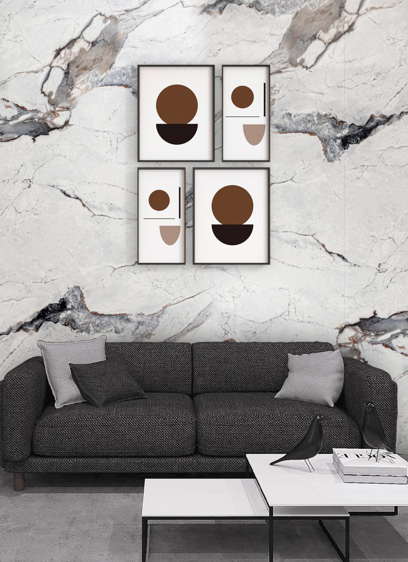 UV Marble wall panels in marble and granite finishes