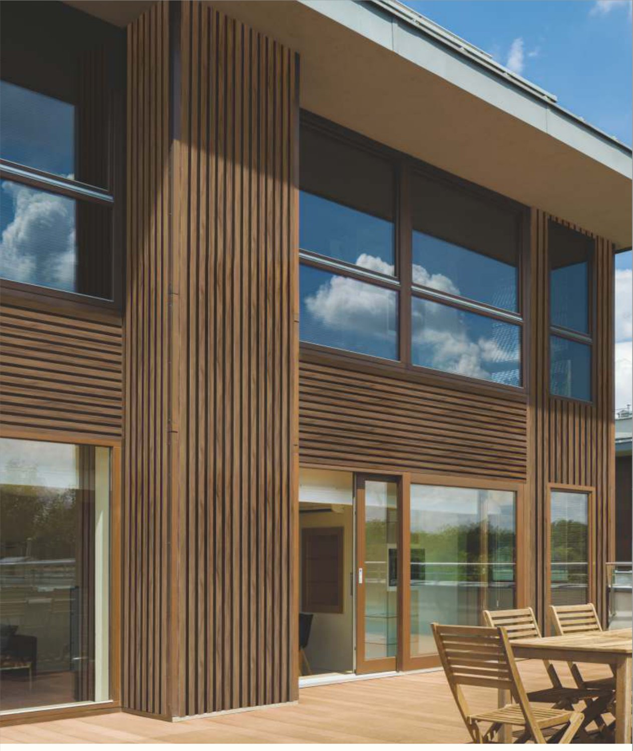 ACP louver cladding on a modern facade