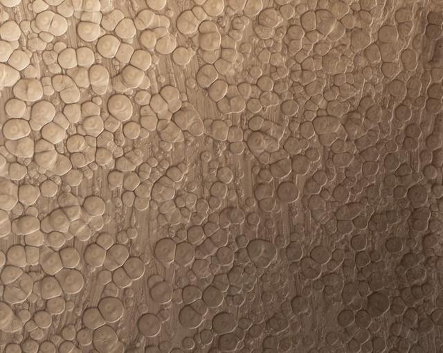 Warm beige pebble-texture epoxy resin panel
