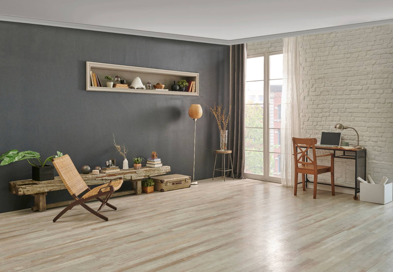 Charcoal wall panels
