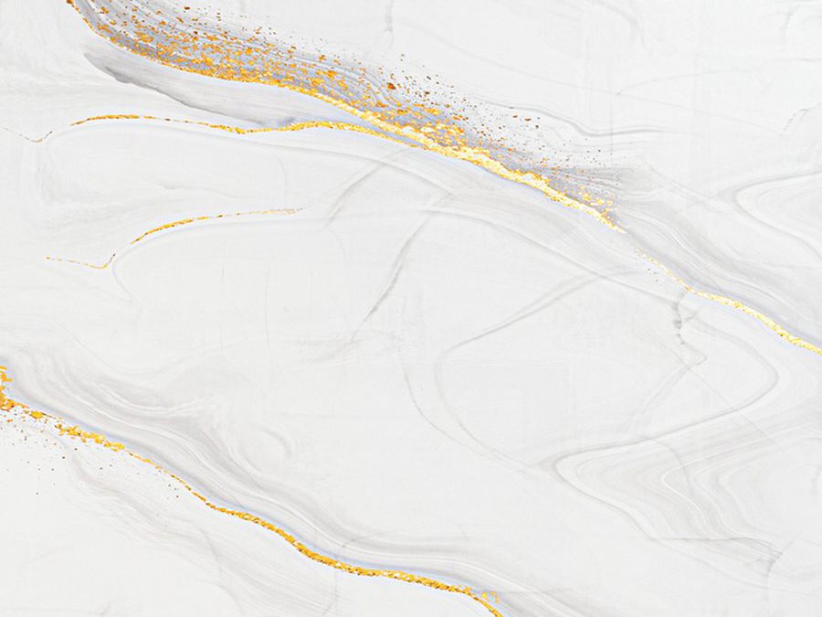 MAESTÀ Calacatta Gold UV marble sheet with white ground and gold veins
