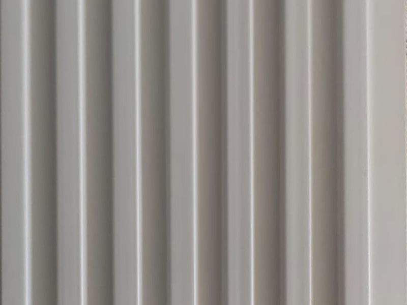 Clvin PVC fluted wall panel in Ivory Cream